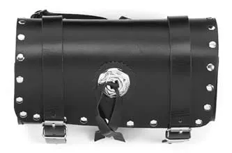 12" Motorcycle Tool Bag With Concho & Studs