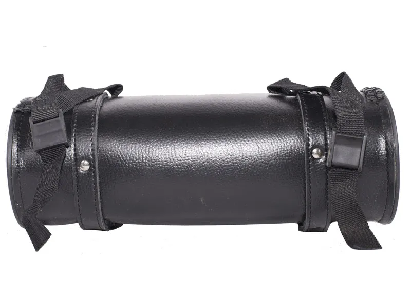 12" PVC Motorcycle Tool Bag With Braid & Concho