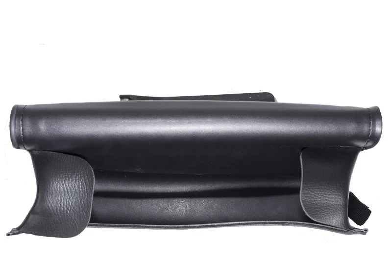 12" PVC Motorcycle Tool Bag With Gray Braids & Studs