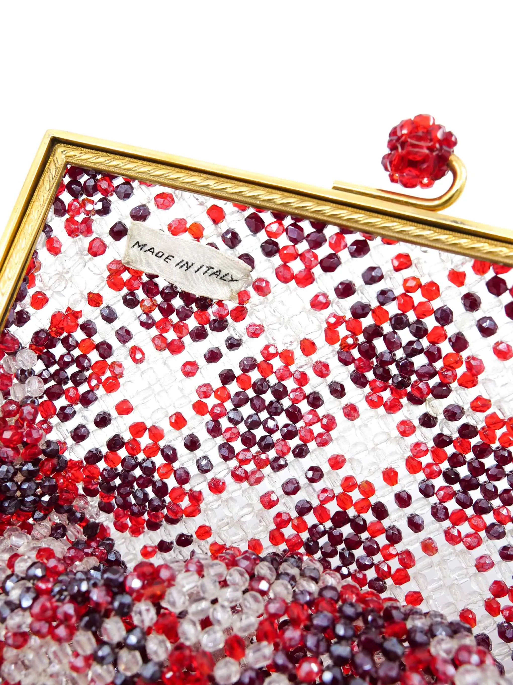 1960s Italian Glass Bead Bag