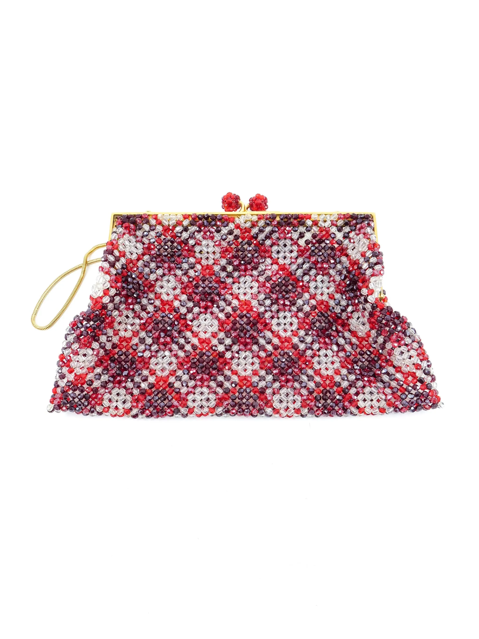 1960s Italian Glass Bead Bag