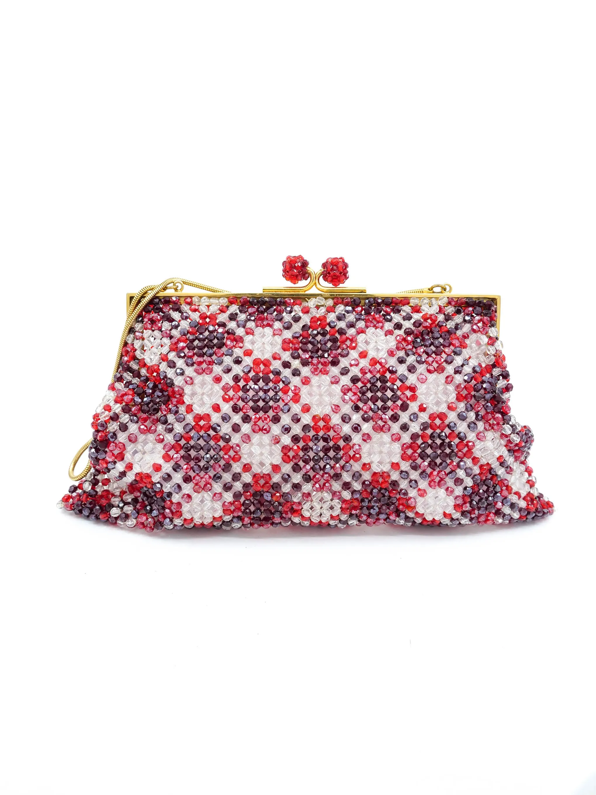 1960s Italian Glass Bead Bag