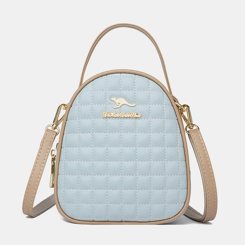 3 Layer Small Quilted Crossbody Bag Trendy Designer Mini Shoulder Bag
