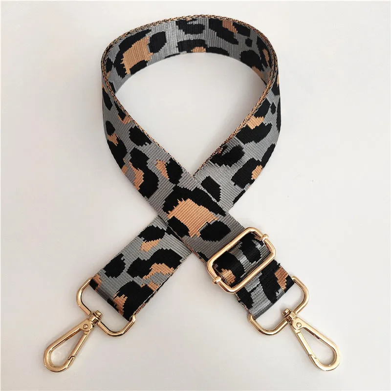 Bag Strap - Grey Leopard