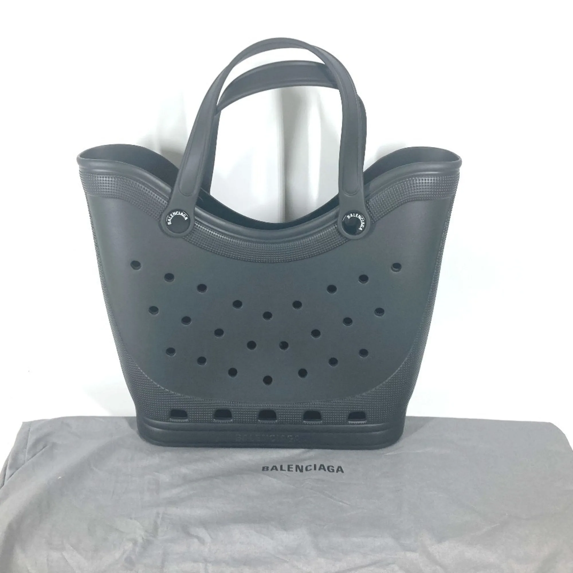 Balenciaga Black Rubber Bag