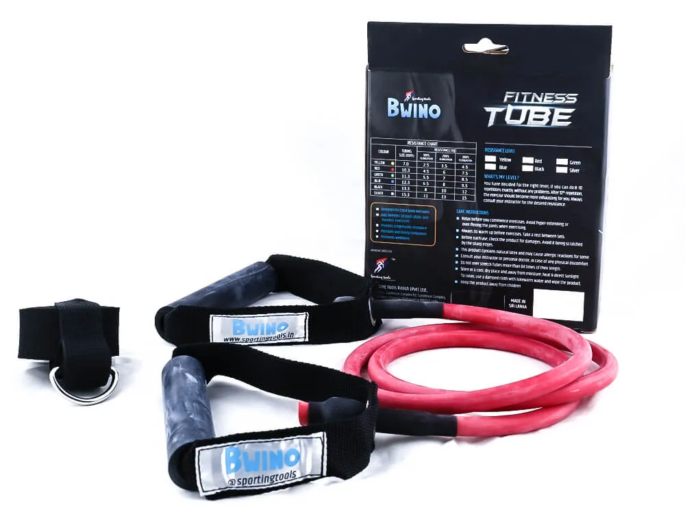 Bwino Resistance Tubing with handle-Red
