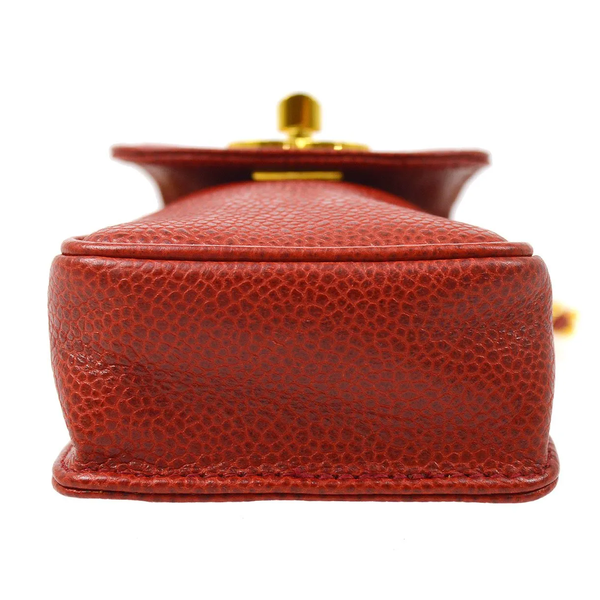 CHANEL 1994-1996 Red Caviar Phone Case ao28621