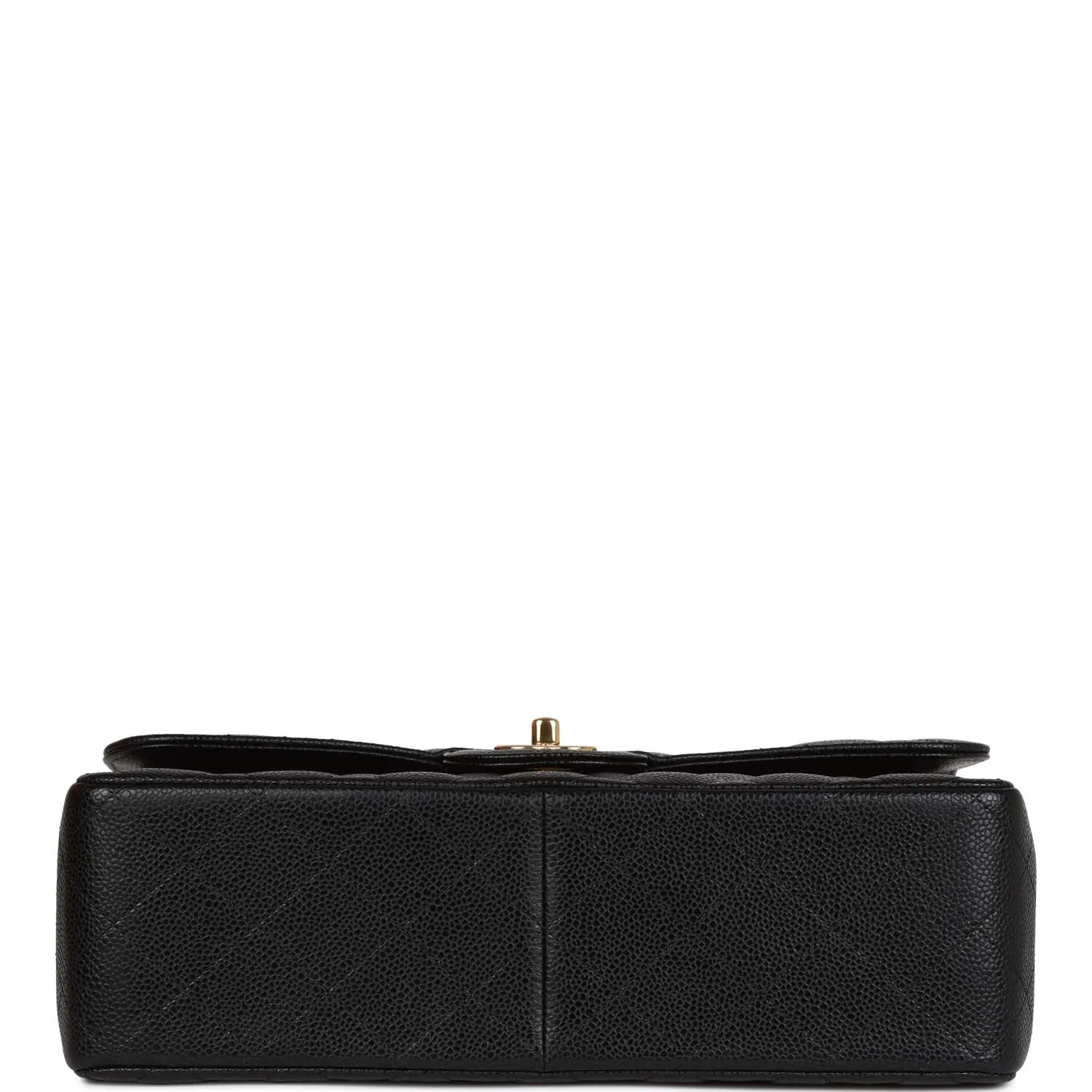 Chanel Jumbo Classic Double Flap Bag Black Caviar Gold Hardware