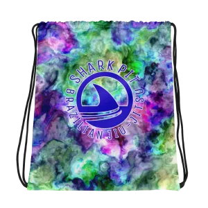 Colorful Shark Pit Drawstring Bag