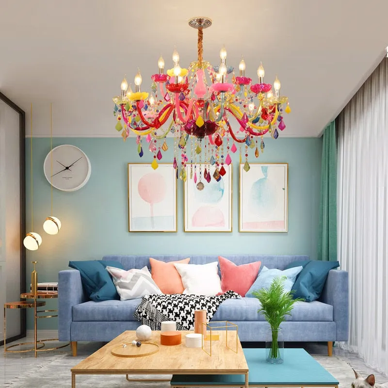 Elegant LED Glass Chandelier - Exquisite Ceiling-Mounted Lighting for  Living Room, Bedroom