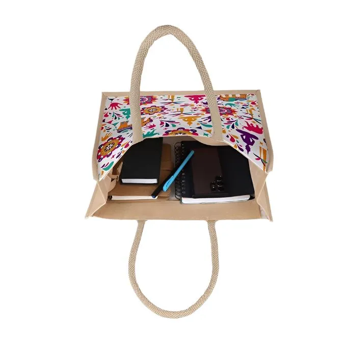 Elephant Buddha Jute Bag