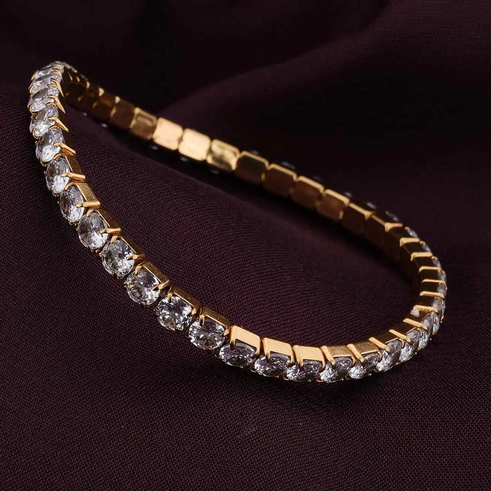 Exquisite Gold Studded Bracelet