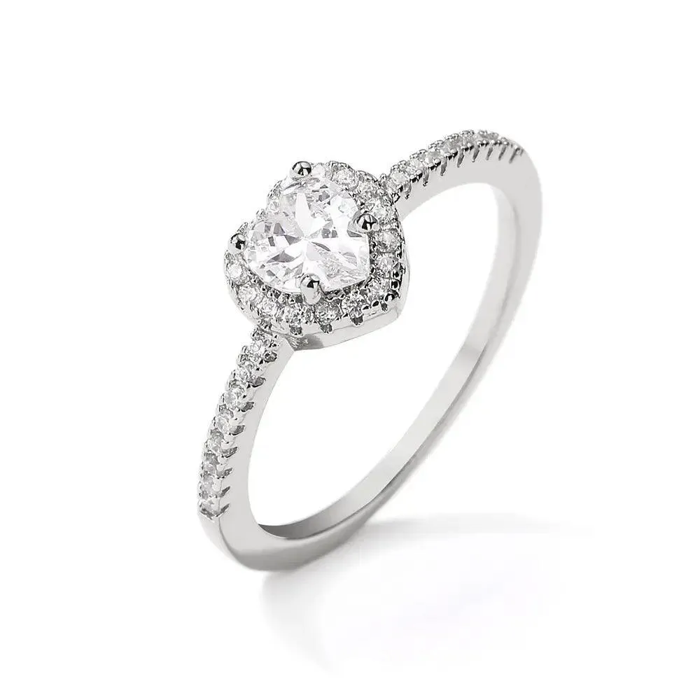 Exquisite Love Zircon Ring
