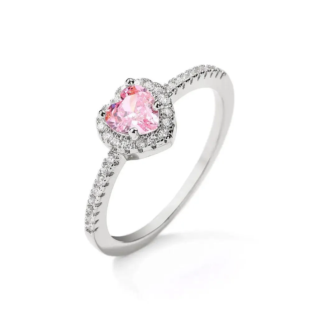 Exquisite Love Zircon Ring
