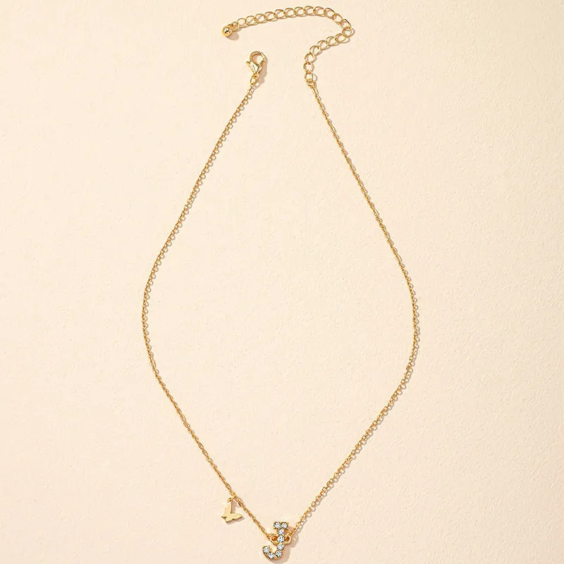 Exquisite Micro-Inlaid Butterfly Pendant Necklace with Unique Chain