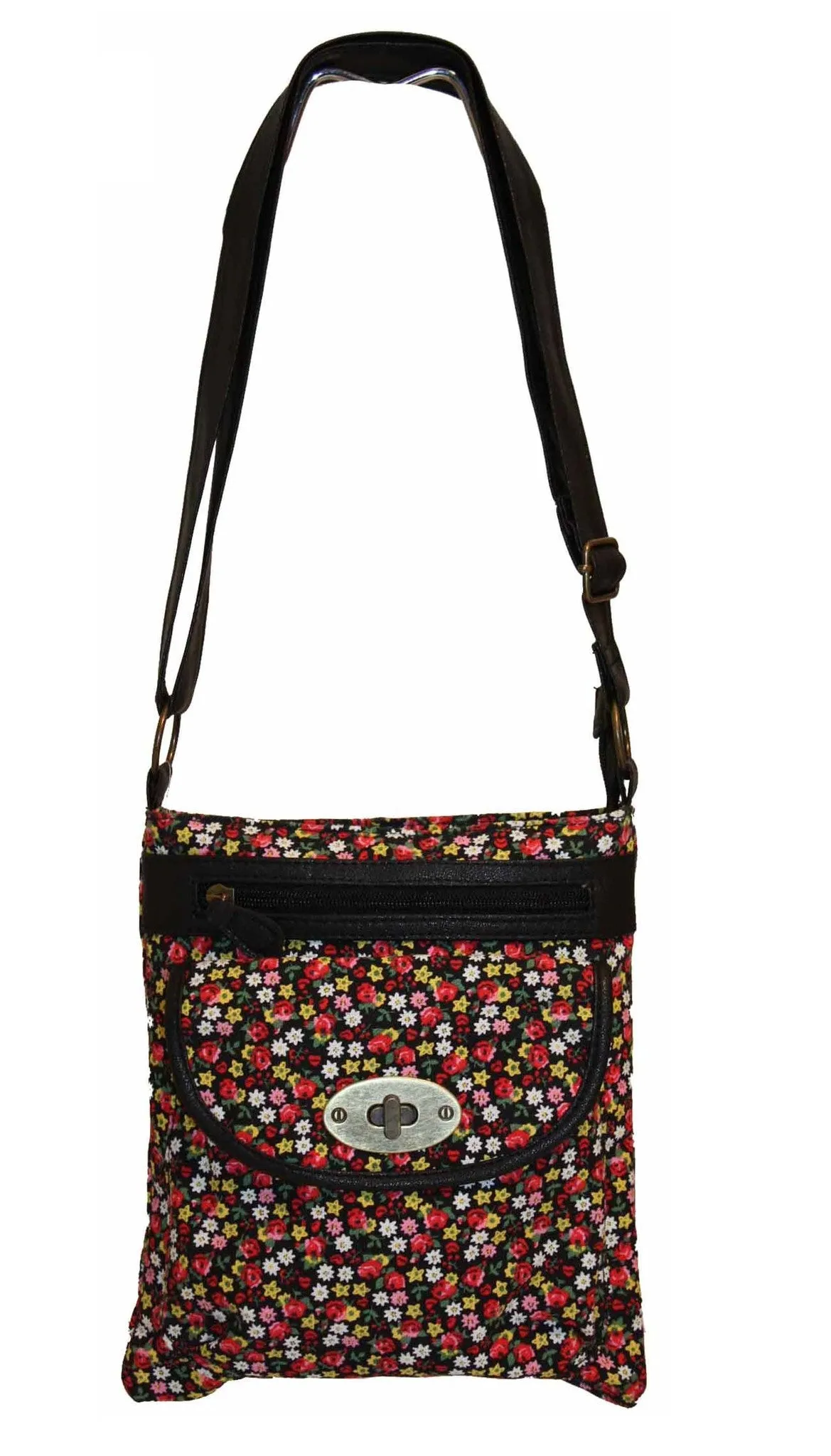 Florida Floral Cross Body Canvas Bag