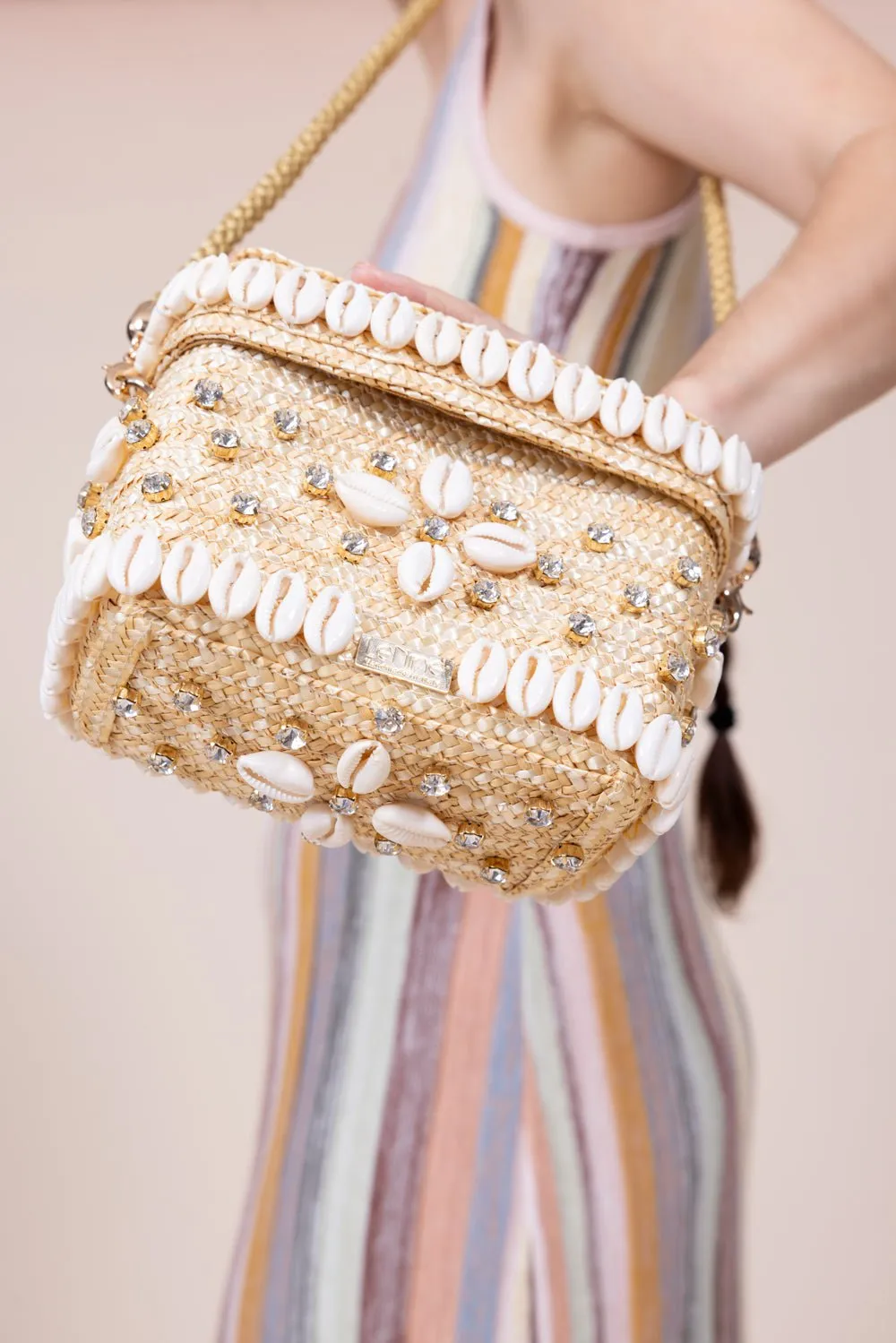 Flowery Crystal Box Bag