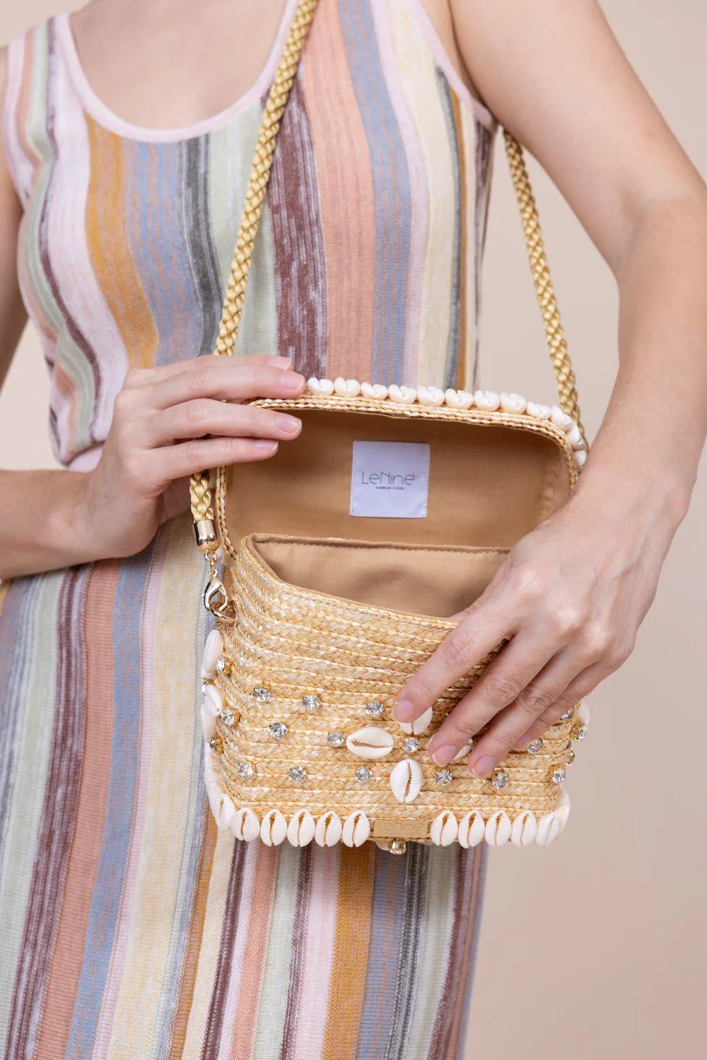 Flowery Crystal Box Bag