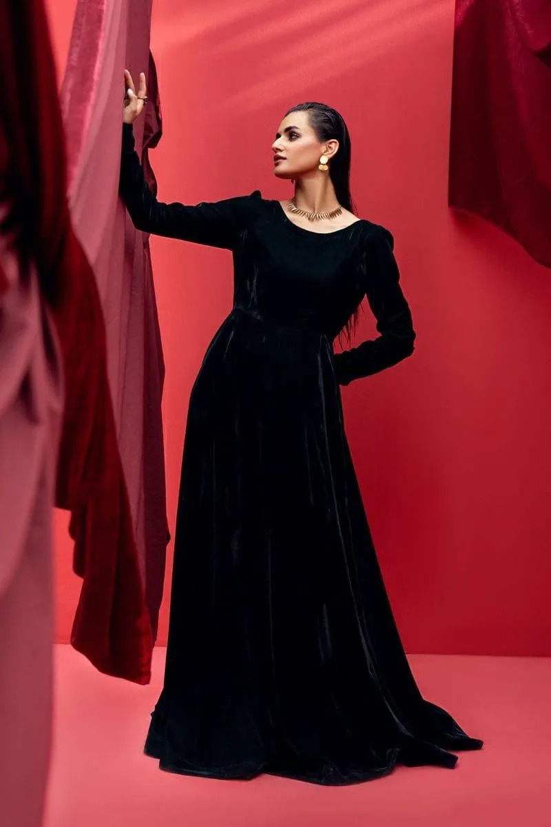 Fozia Khalid - ELIZA - Velvet - exquisite green - 3 Piece