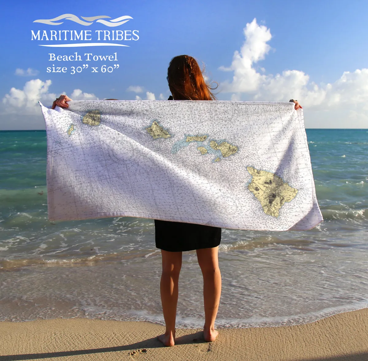 Hawaiian Islands - the whole chain Quick Dry Towel