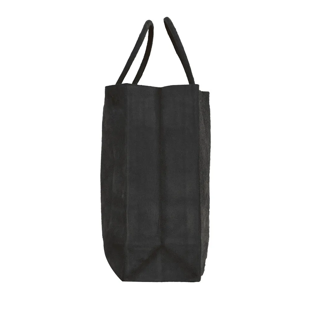 Kraft Carrier in Black Suede