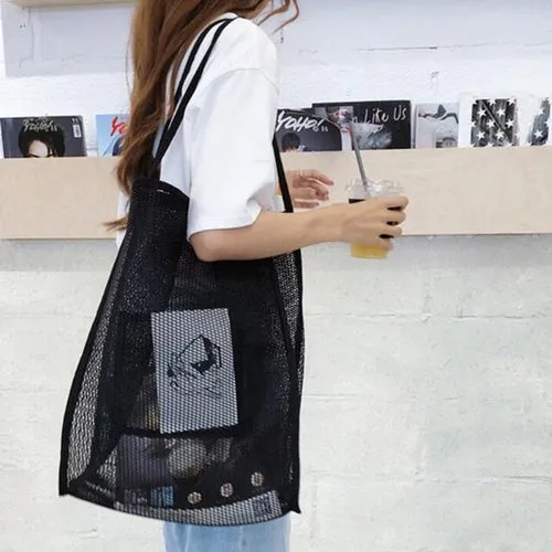 Large Mesh Beach Tote Bags
