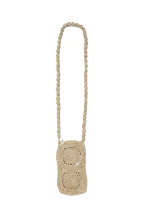 Leura Crochet Phone Bag Oxford Tan