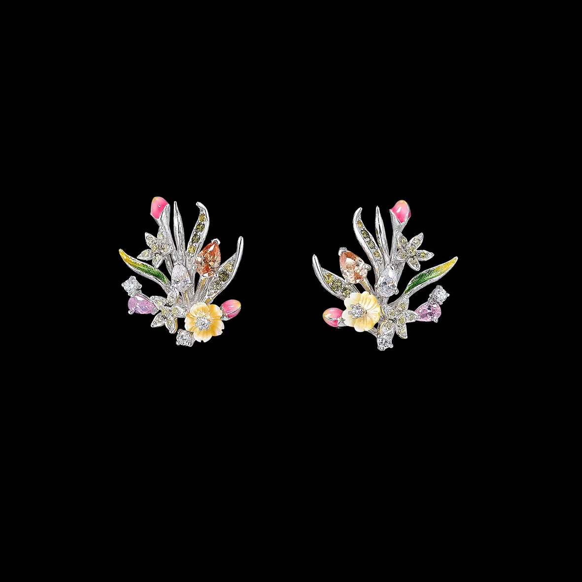 Lilac Posie Earrings