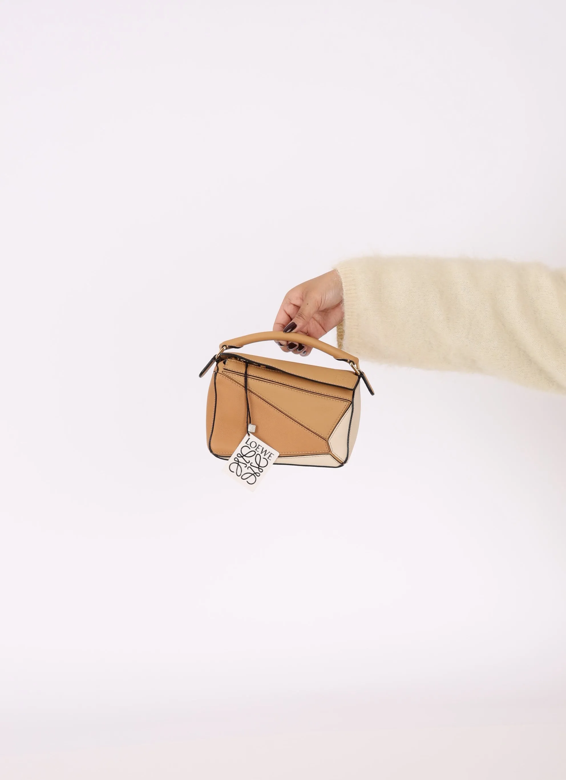 Loewe Leather Tricolor Mini Puzzle