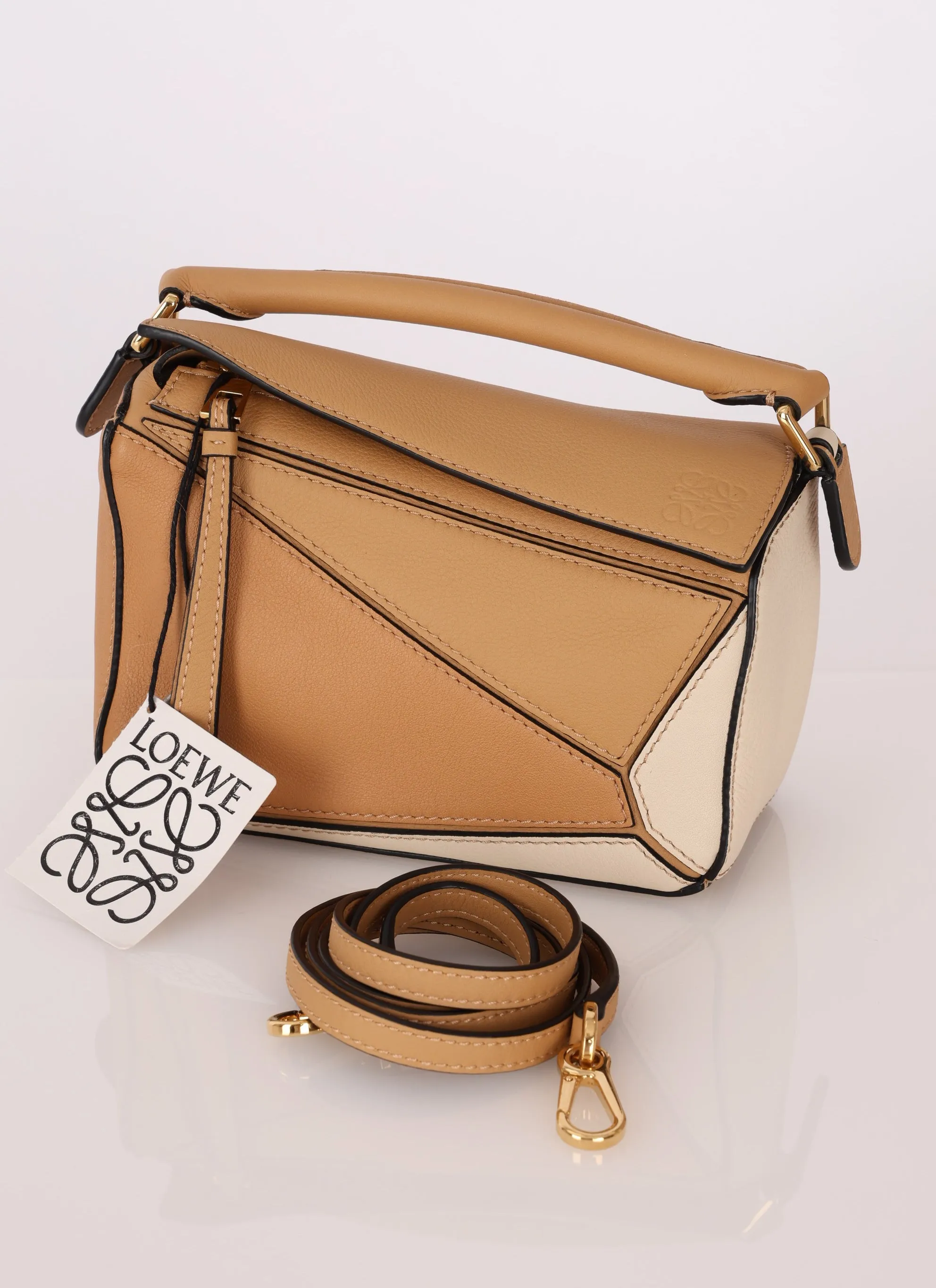 Loewe Leather Tricolor Mini Puzzle