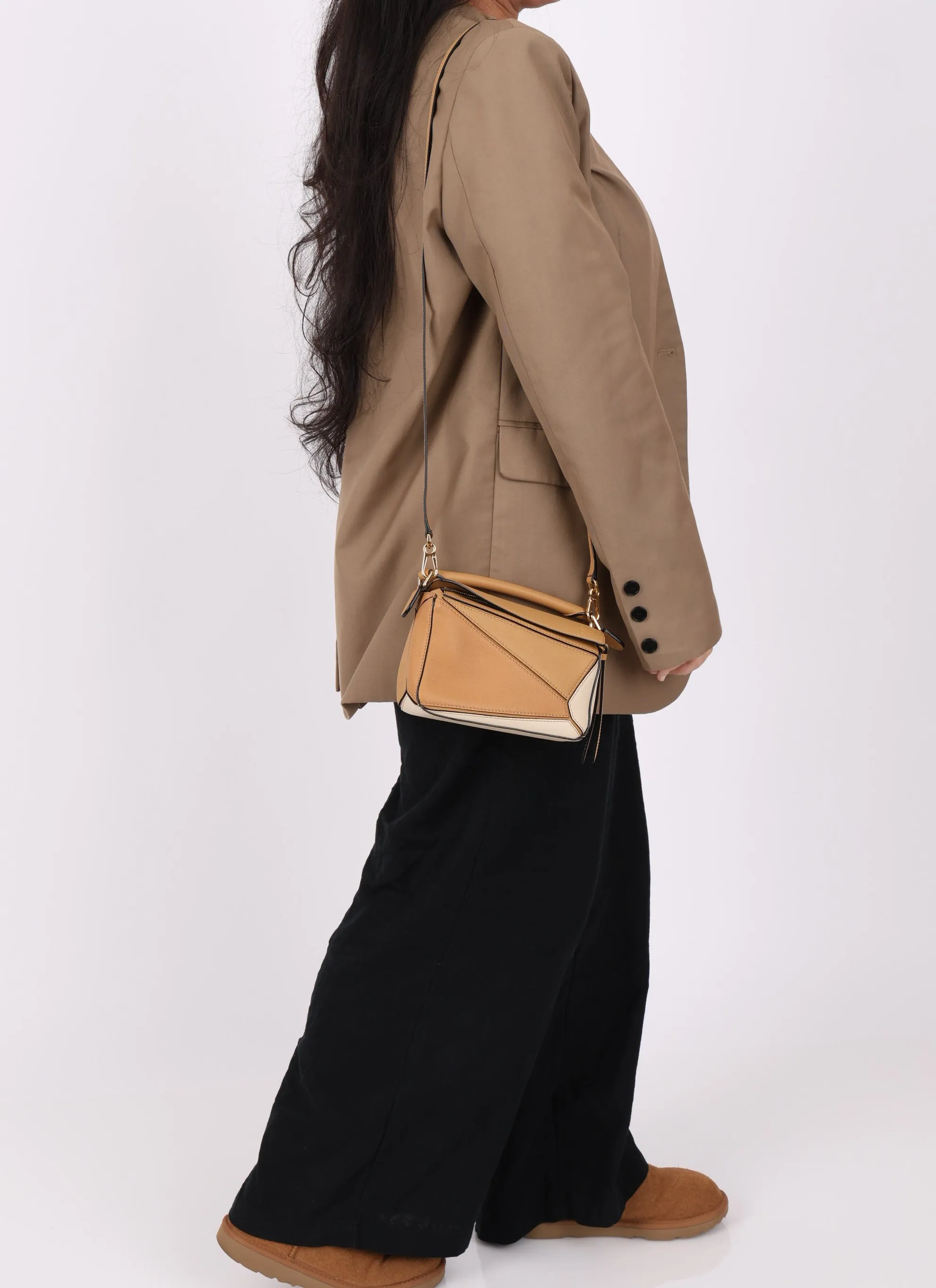 Loewe Leather Tricolor Mini Puzzle