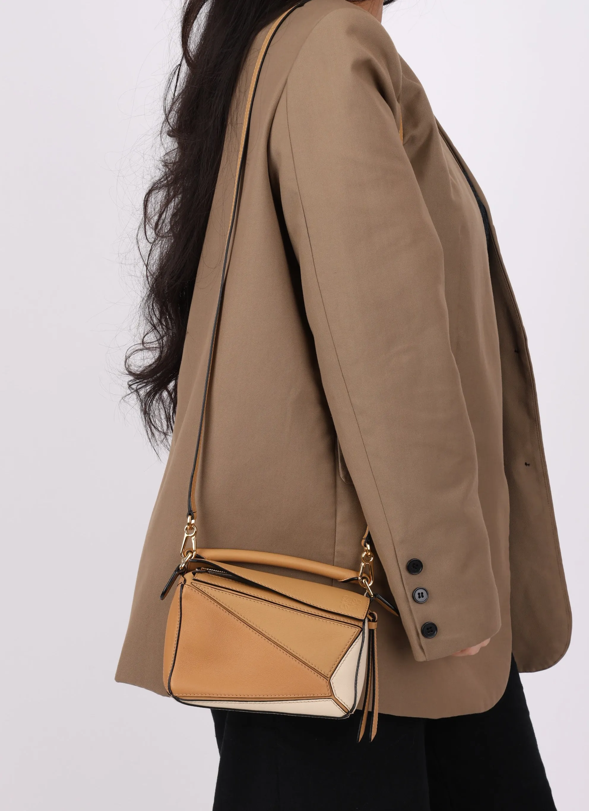 Loewe Leather Tricolor Mini Puzzle