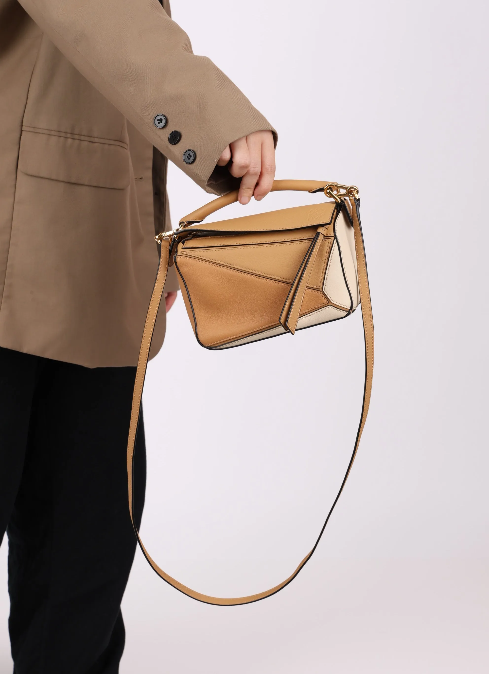 Loewe Leather Tricolor Mini Puzzle