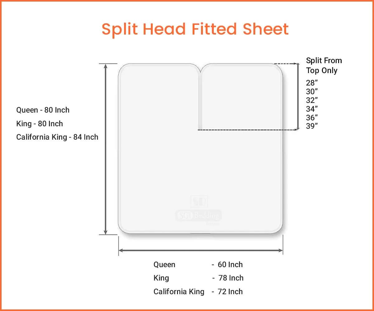 Luxurious Black Split Head Sheets - 600TC