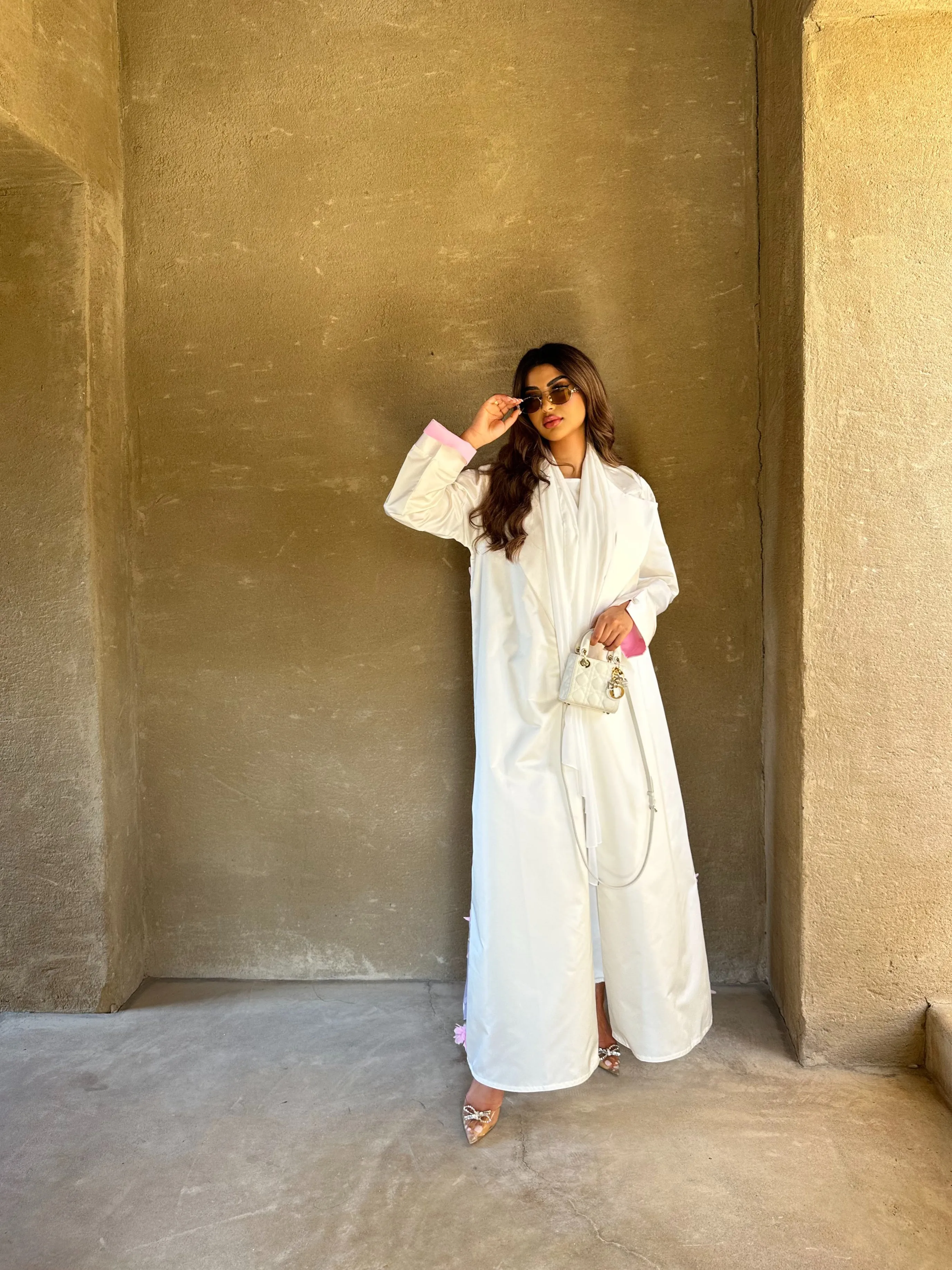 LUXURIOUS OFF-WHITE BLAZER ABAYA #446