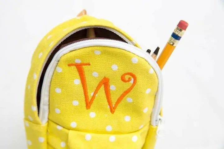 Mini Polka Dot Backpack Bag with Clip