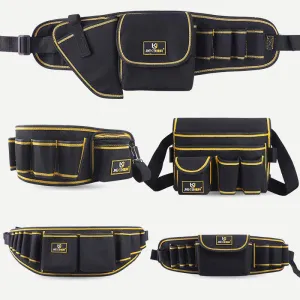 Multi-Pocket Tool Bag Oxford Tool Belt Adjustable Belt Durable Construction