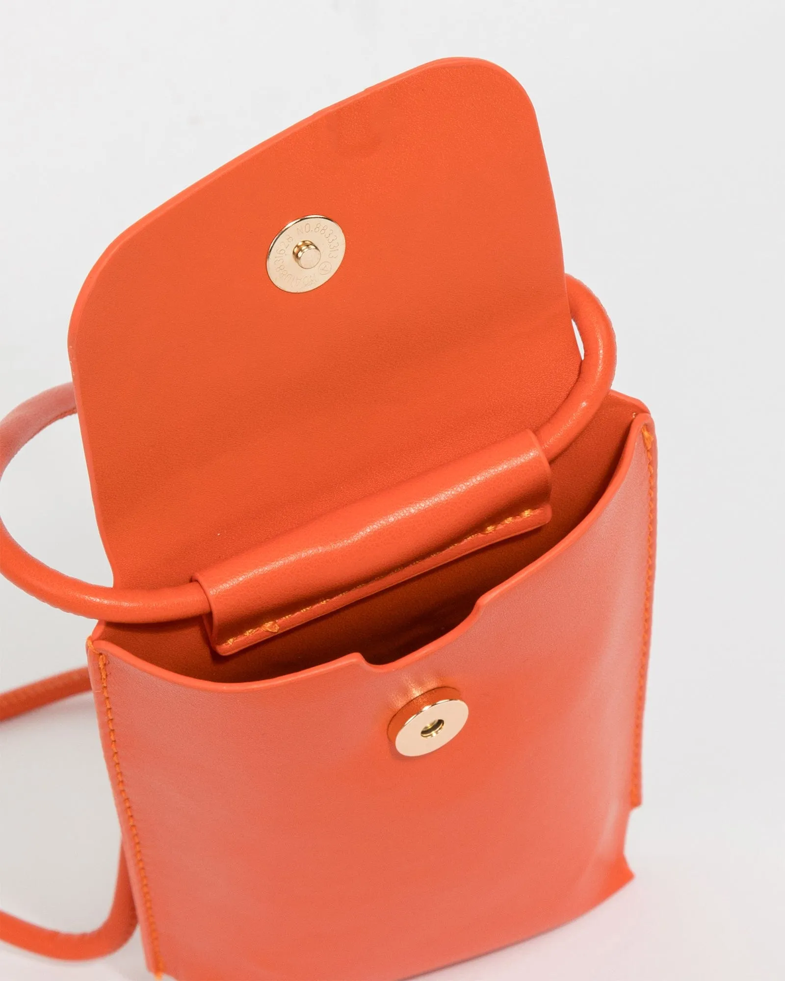 Orange Layla Phone Crossbody Bag