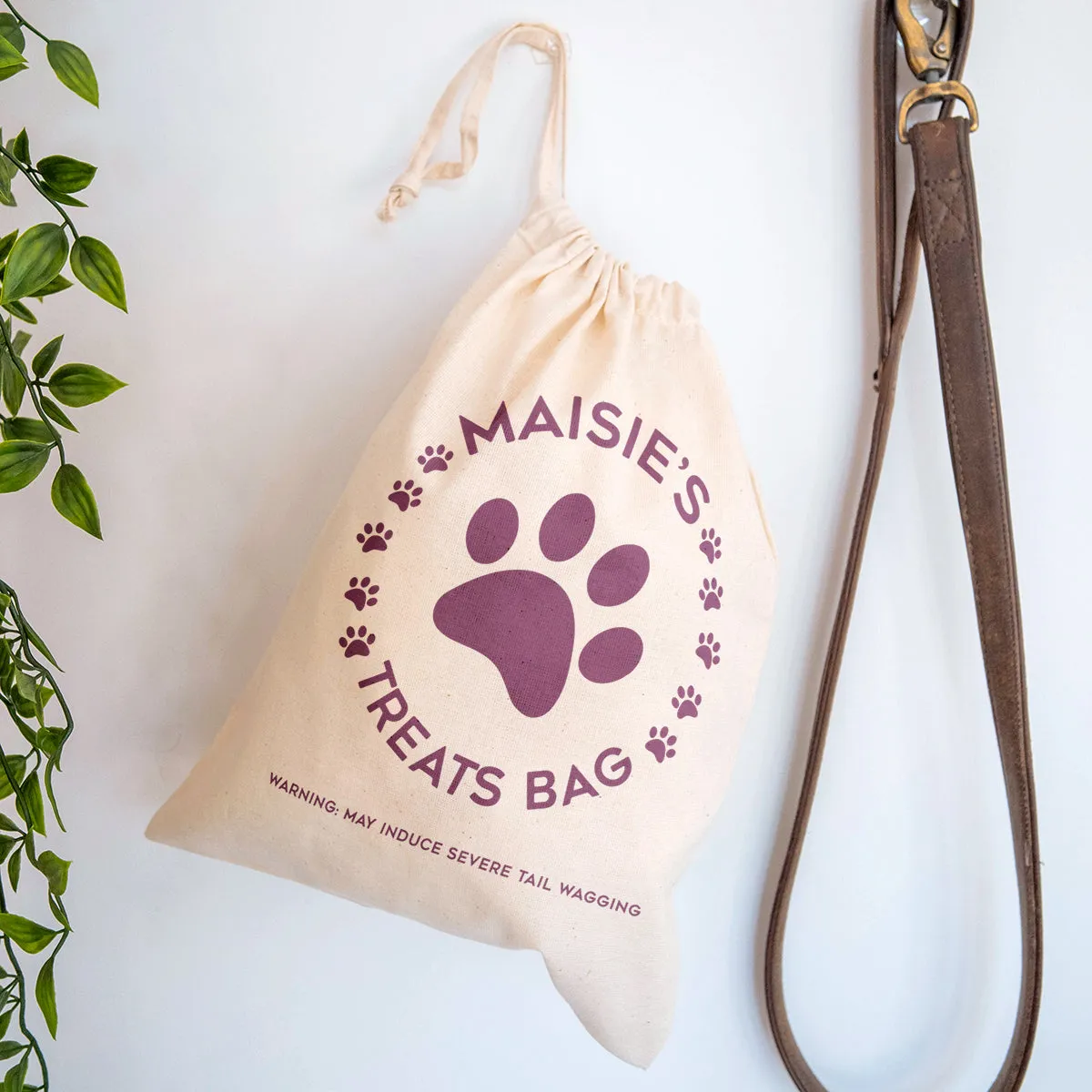Personalised Pet Treat Canvas Bag