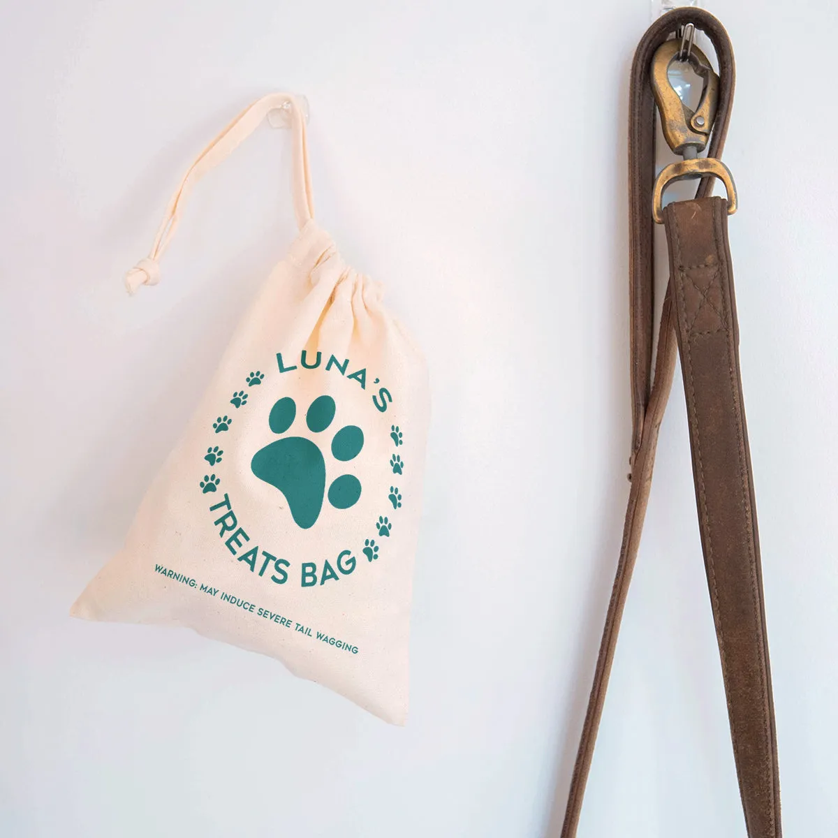 Personalised Pet Treat Canvas Bag
