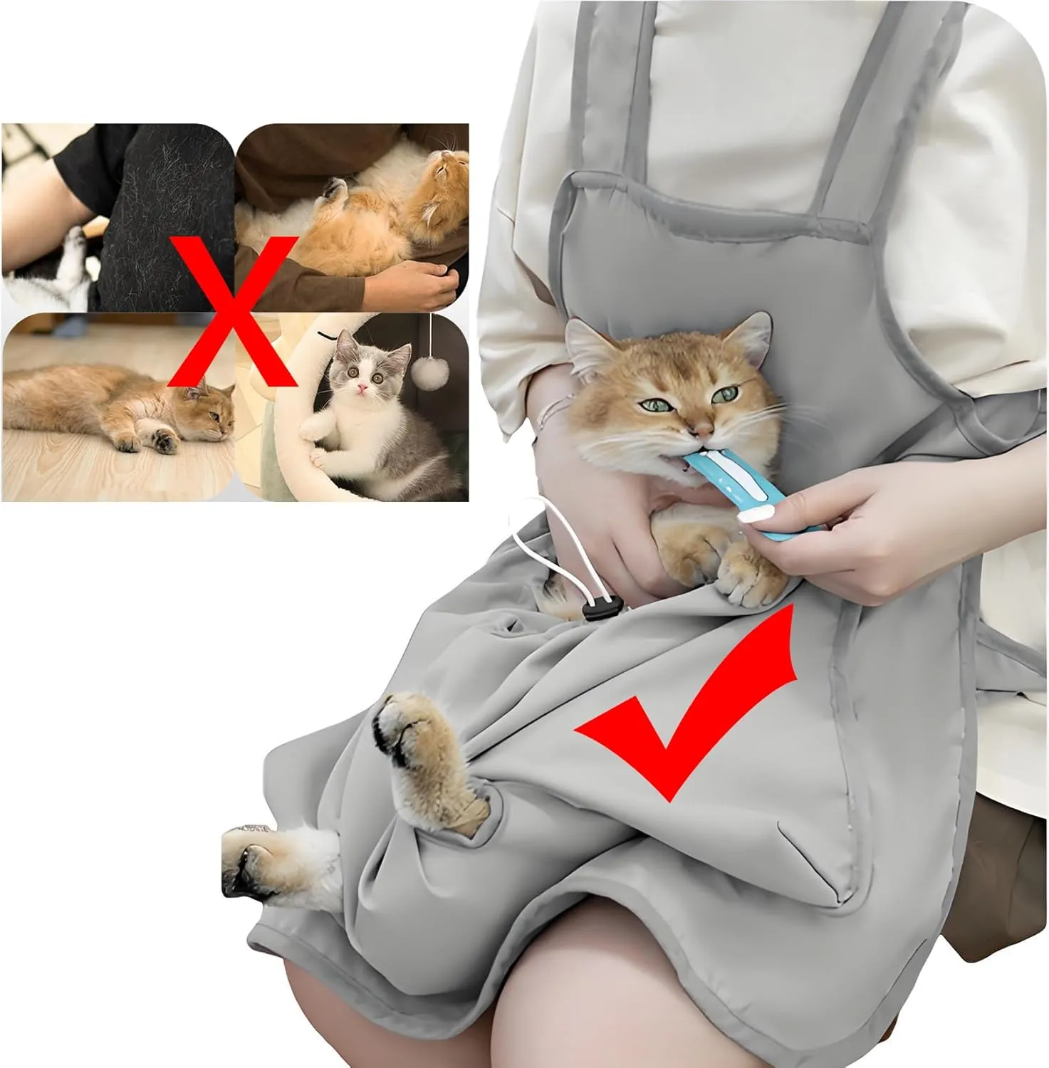 Pet Carrier Apron's, Adjustable Pet Front Cat Dog Sling Carrier Travel Bag Apron