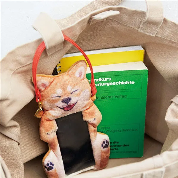 Phone Bag For Women Cute Shiba Inu Transparent Touch Screen