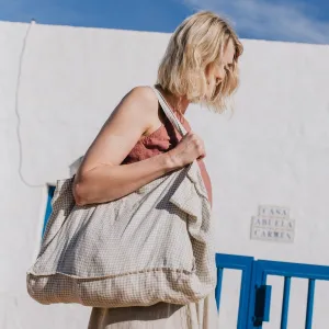 R: Linen Tote Bag (Color: Vintage Green)