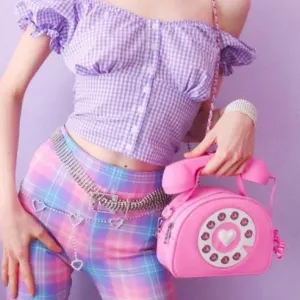 Real Phone Music Player Speaker Bag Kawaii Academia Y2K Cottagecore Coquette Fairycore Dollette Princesscore
