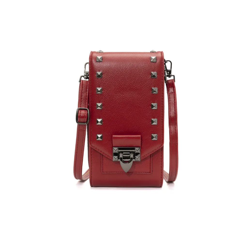 Rivet Design Crossbody Phone Bag
