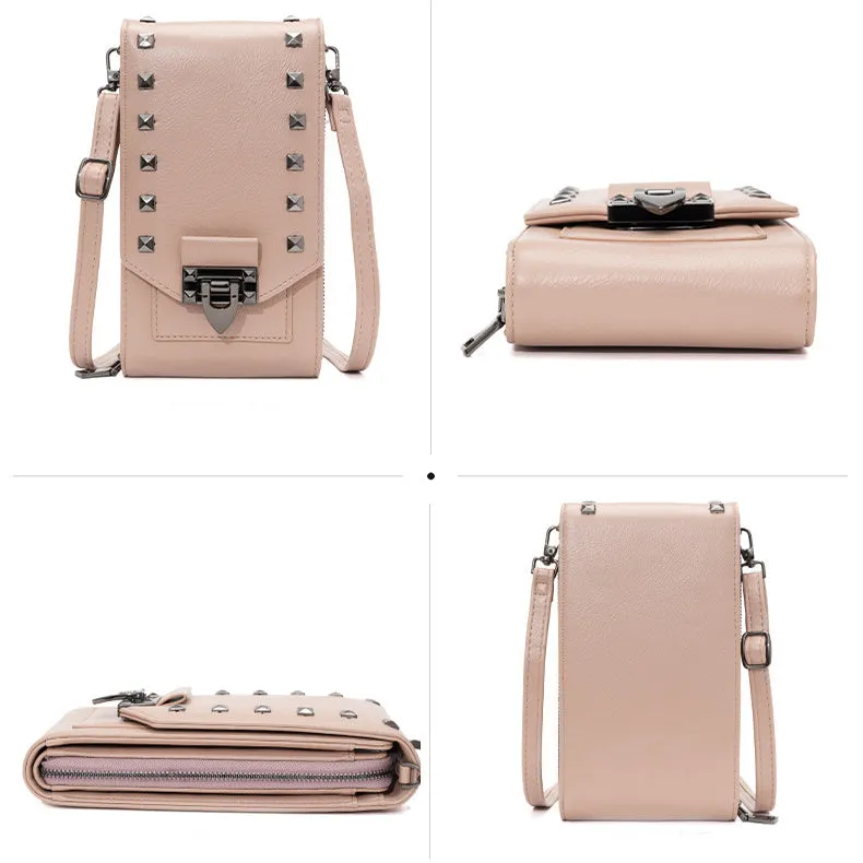 Rivet Design Crossbody Phone Bag