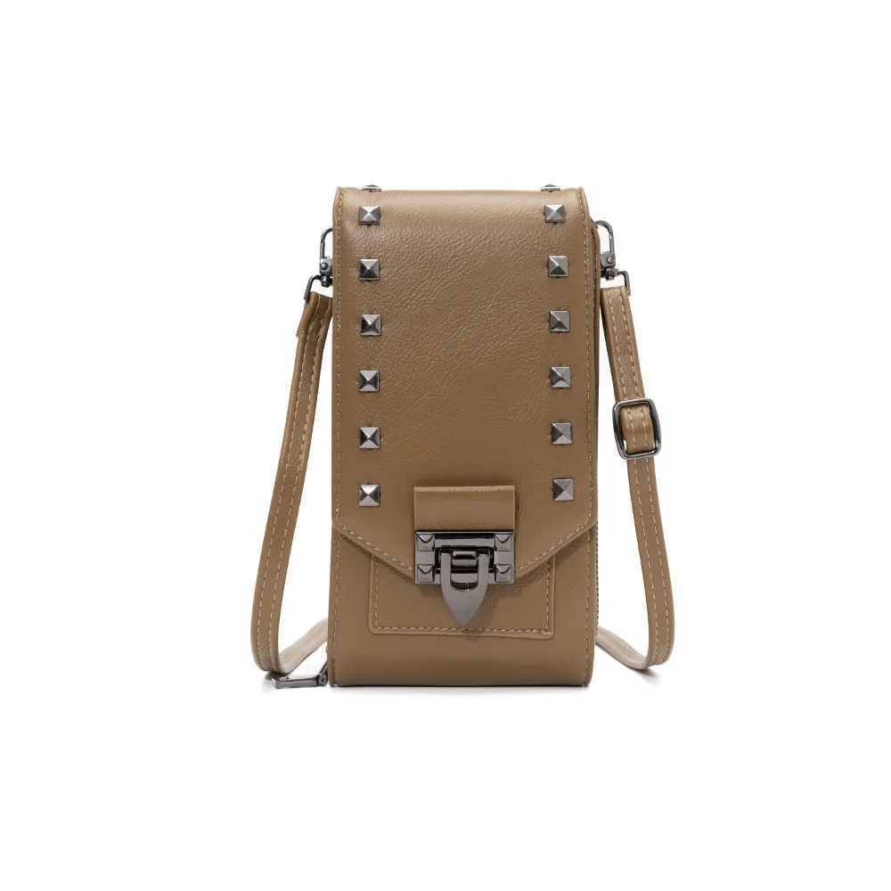 Rivet Design Crossbody Phone Bag