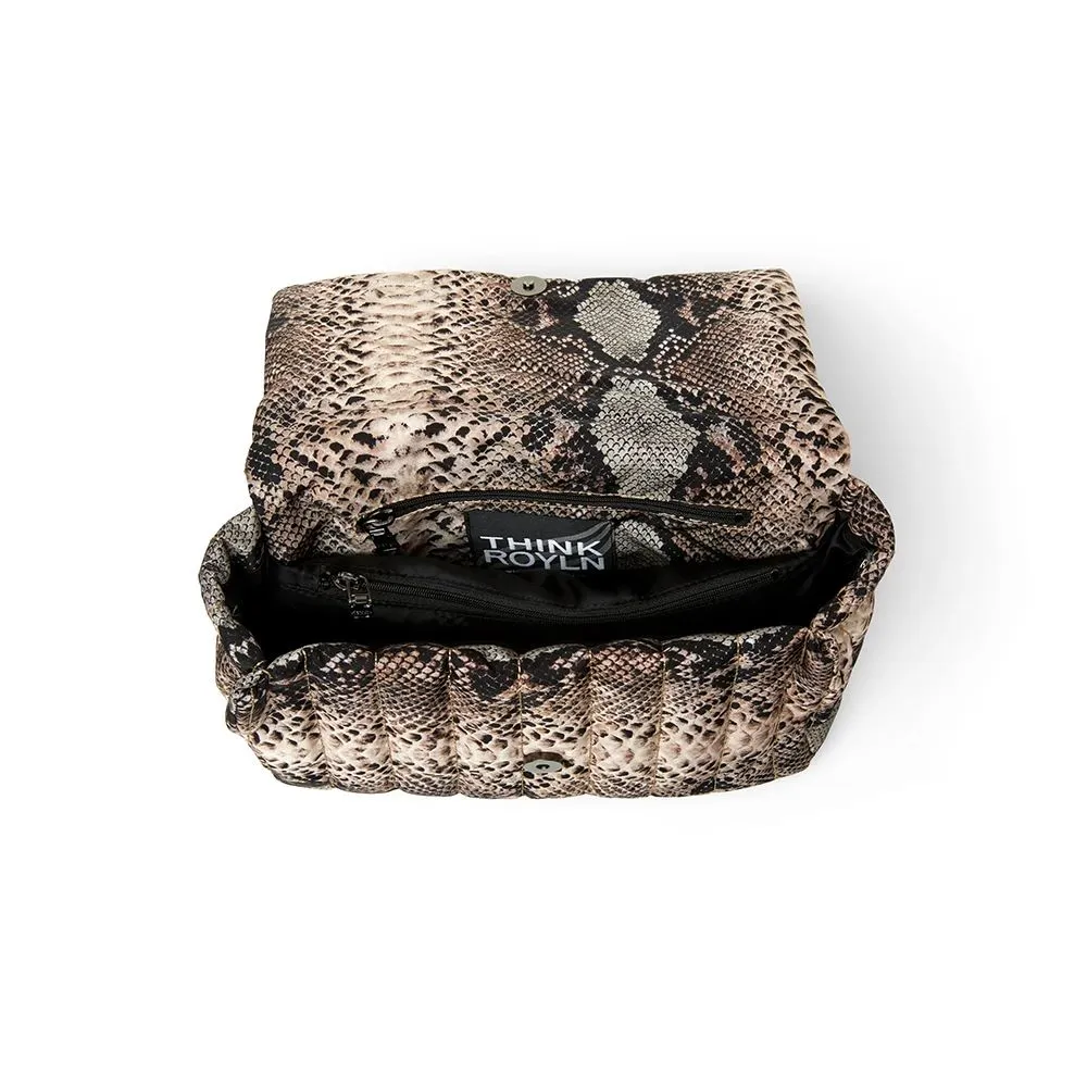 Think Royln Bar Bag- Natural Python