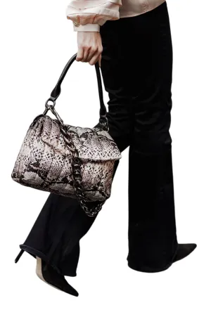 Think Royln Bar Bag- Natural Python