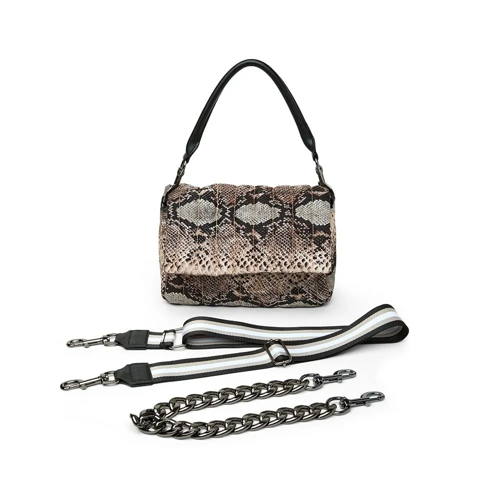 Think Royln Bar Bag- Natural Python